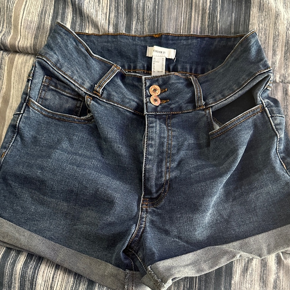 Denim Blue Women's Shorts - Picture 2 of 10